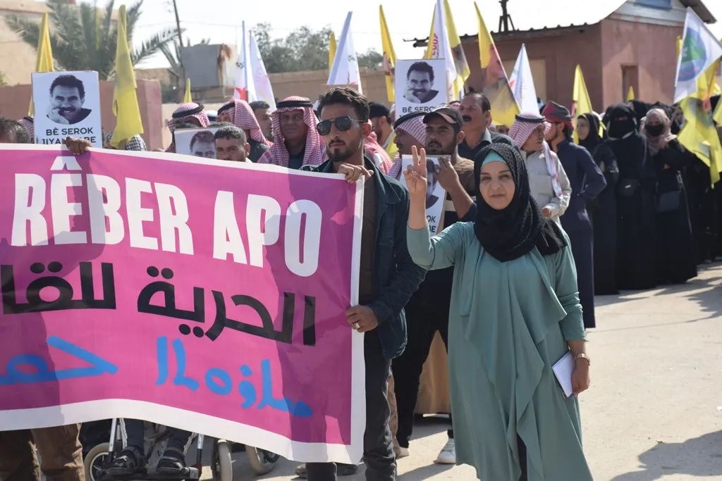 Xelkê başûrê Hesekê û Yekitiya Jinên Êzidî jî tev li pêngavê bûn