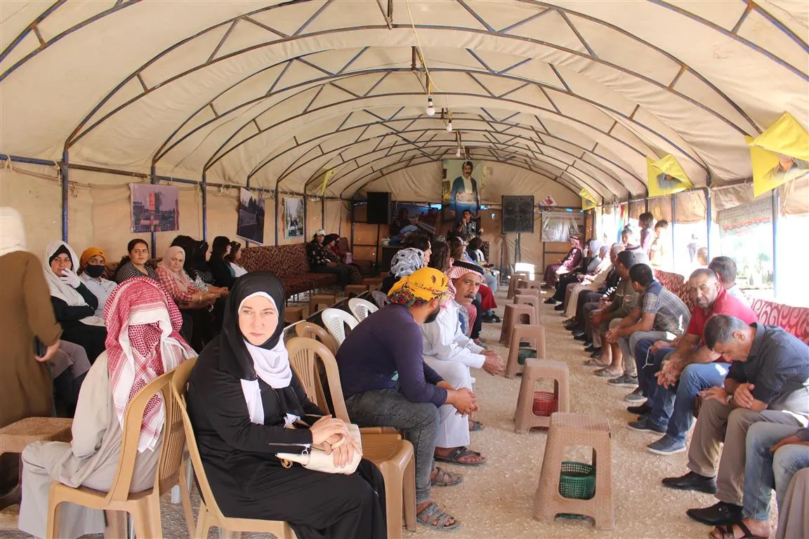 Koçberên Serêkaniyê li dijî dagirkeriyê çalakî li dar xistin