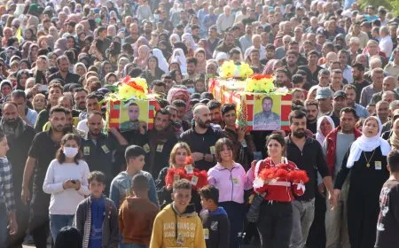 Di merasîma 2 şehîdan de peyamên yekitiyê