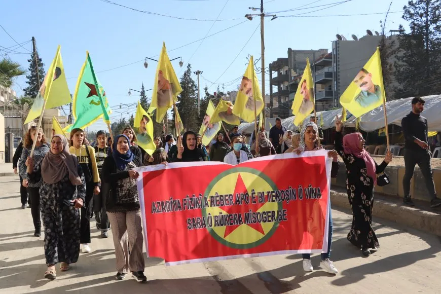 Çalakiya Konvedanê di roja 6′an de bi banga azadiya Rêber Abdullah Ocalan dewam dike