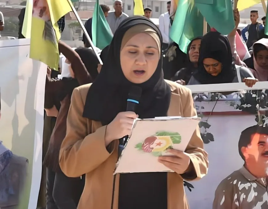 Xelkê Minbicê bi meşekê tecrîd û êrişên dewleta Tirk şermezar kirin