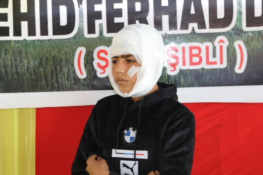 Zarokê birîndar ji bin konê sersaxiyê peyamek da dijmin