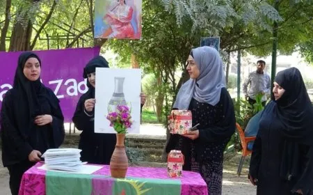 Li Reqayê pêşbirka hunerî ya jinên ciwan