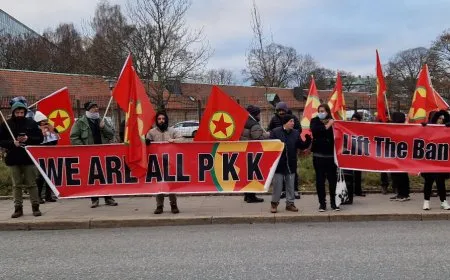 Li ber konsolxaneya Almanyayê ya li Stockholmê çalakiya protestoyî