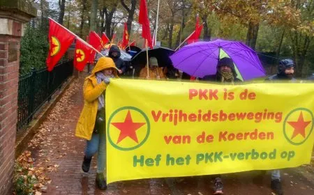 Li Den Haagê qedexeya PKK’ê hate protestokirin