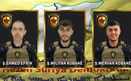 QSD′ê nasnameyên 3 şehîdan aşkera kirin