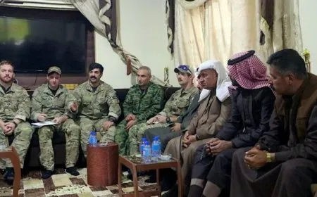 QSD′ê bi rûspiyên eşîra Igêdat û nûnerên koaslîyonê re civiya
