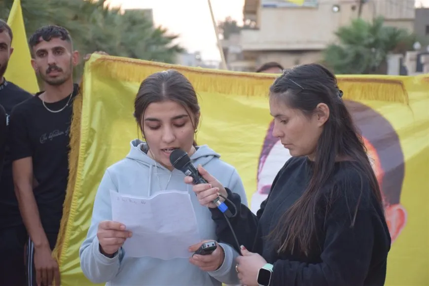 Ji bo şermezarkirina êrişa li dijî navenda ciwanên Minbicê meş hatin lidarxistin