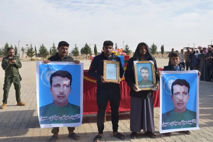 Şêniyên Şedadê cenazeyê şehîd Eyad Ibadî El Hisên oxir kir