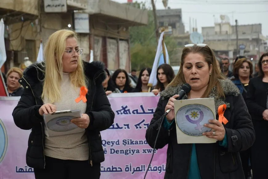 Jinên Bakur û Rojhilatê Sûriyeyê beşdarî pêngava 25′ê Mijdarê bûn