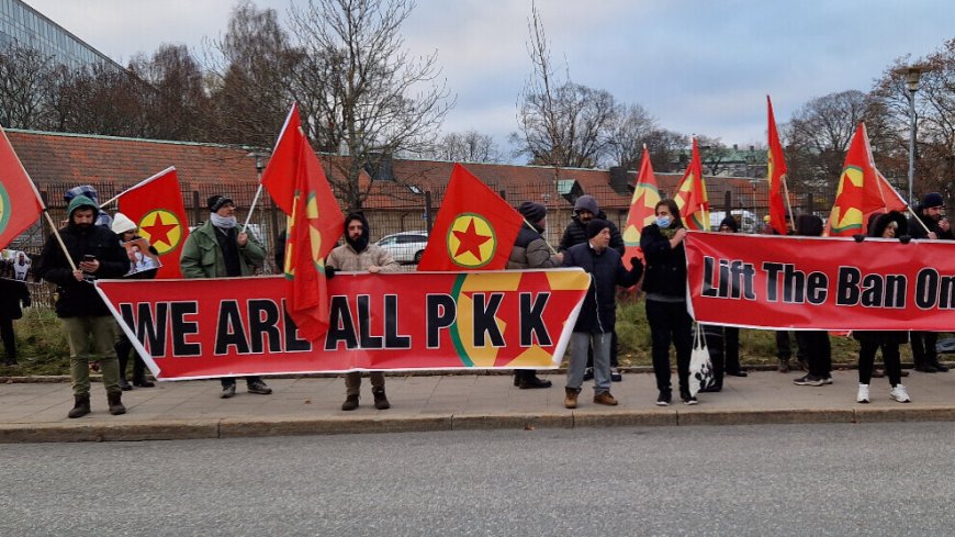 Li ber konsolxaneya Almanyayê ya li Stockholmê çalakiya protestoyî