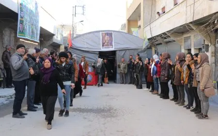 Şêniyên Helebê sersaxî da malbata şehîd Ehmed Efrîn
