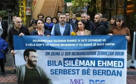 Bangên ji bo berdana rojnamevan Silêman Ehmed didomin