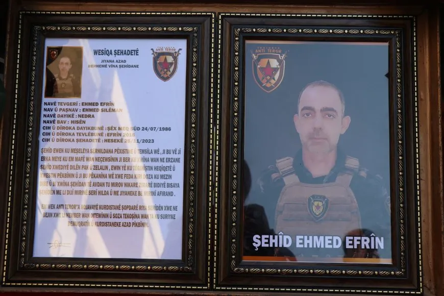 Şêniyên Helebê sersaxî da malbata şehîd Ehmed Efrîn