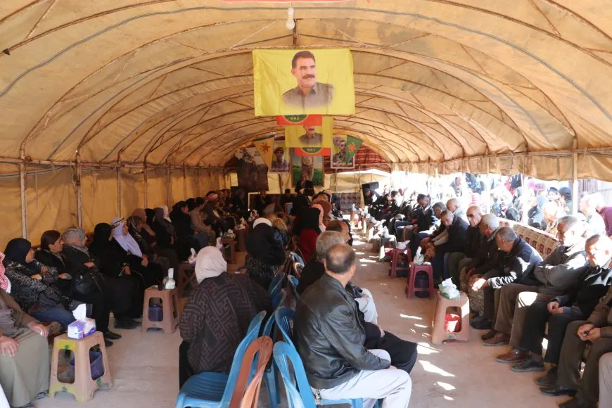 Xelkê Hesekê sersaxî da malbatên şehîd Amir Silêman û Emar El Hewan