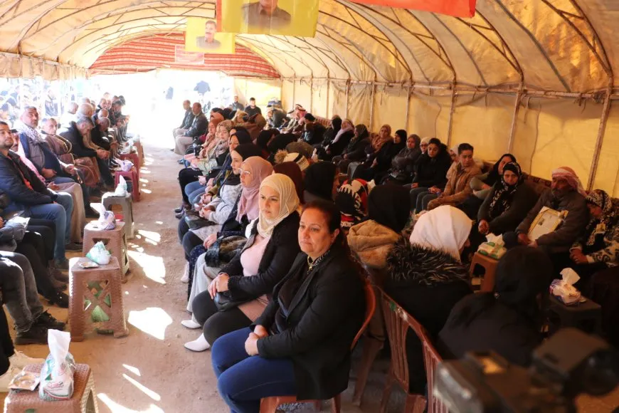 Xelkê Hesekê sersaxî da malbatên şehîd Amir Silêman û Emar El Hewan