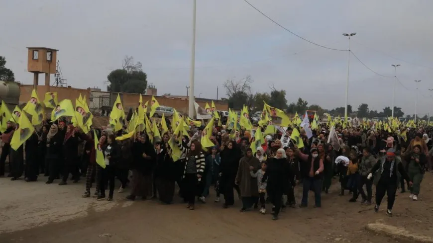 Li Hesekê meşa girseyî ya ji bo Rêber Abdullah Ocalan