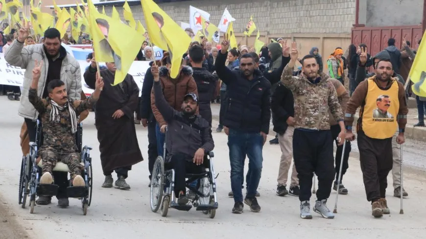 Li Hesekê meşa girseyî ya ji bo Rêber Abdullah Ocalan