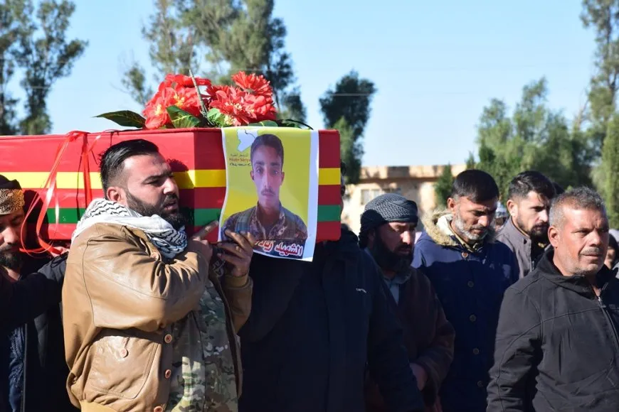 Şehîd Ziyad El Hisên li Şedadê hate veşartin