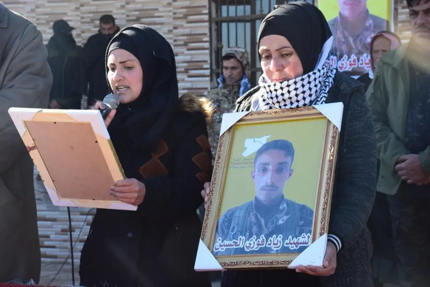 Şehîd Ziyad El Hisên li Şedadê hate veşartin