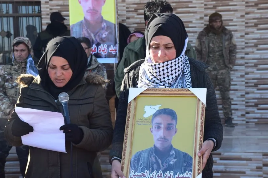 Şehîd Ziyad El Hisên li Şedadê hate veşartin