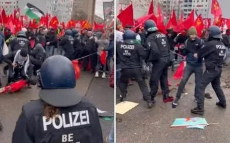 Li Berlînê polîsan êrişî bîranîna Rosa Luxemburg kir: 16 kes birîndar bûn