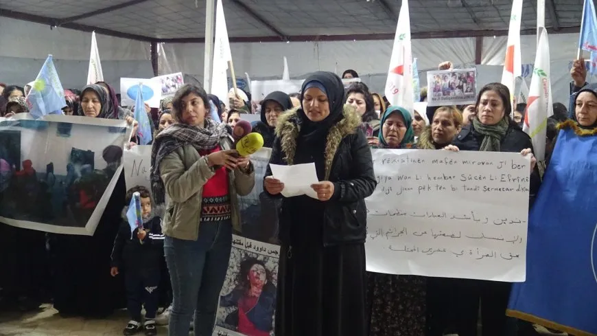 Li Şehbayê cezayê darvekirinê li dijî jinên Efrînê hate şermezarkirin