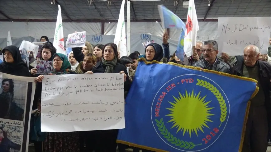 Li Şehbayê cezayê darvekirinê li dijî jinên Efrînê hate şermezarkirin
