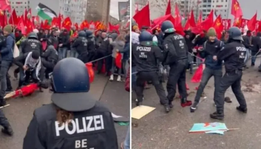 Li Berlînê polîsan êrişî bîranîna Rosa Luxemburg kir: 16 kes birîndar bûn