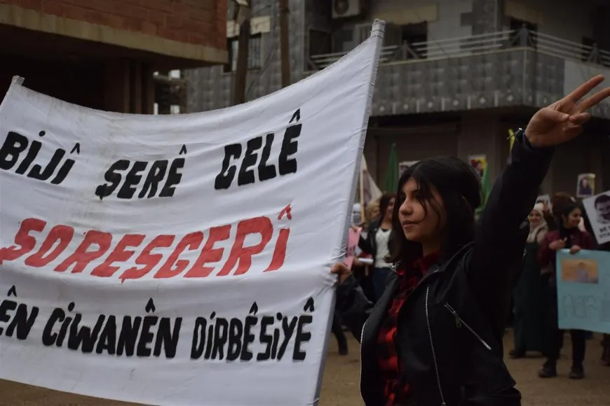 Şênî û ciwanên Dirbêsiyê qetilkirina şehîd Zelal Zagros şermezar kir