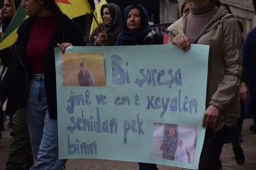 Şênî û ciwanên Dirbêsiyê qetilkirina şehîd Zelal Zagros şermezar kir