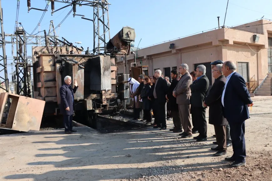 Nûnerên partiyan serdana stasyonên enerjiyê kir