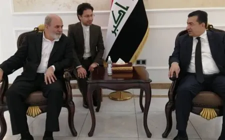 Sekreterê giştî yê Meclisa Ewlehiya Neteweyî ya Îranê li Iraqê ye