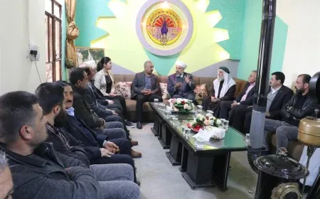 Şêx Murşid Maşûq El Xeznewî serdana Mala Êzidiyan kir
