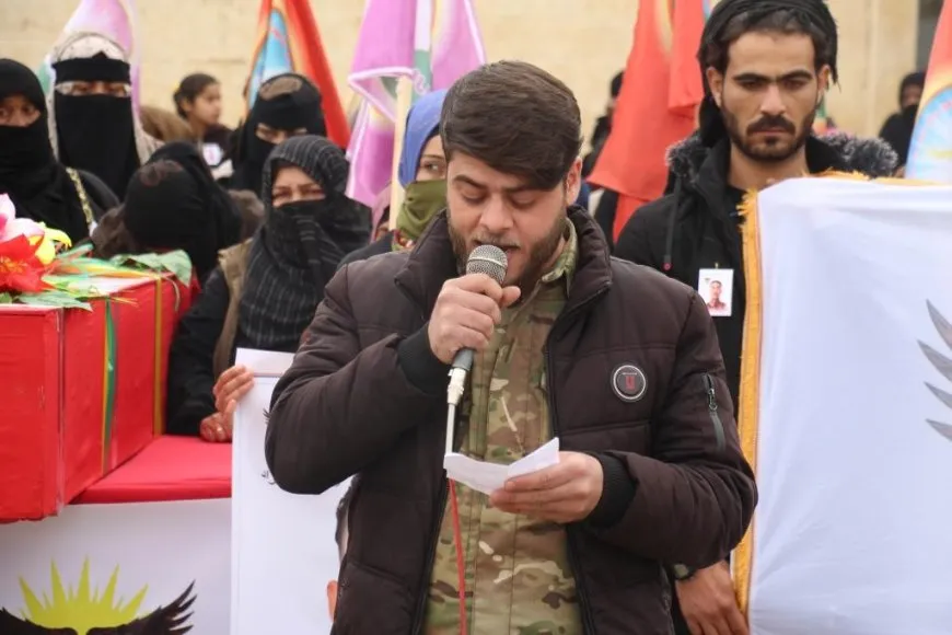 Xelkê Minbicê şehîd Hêlan El Selame oxir kir