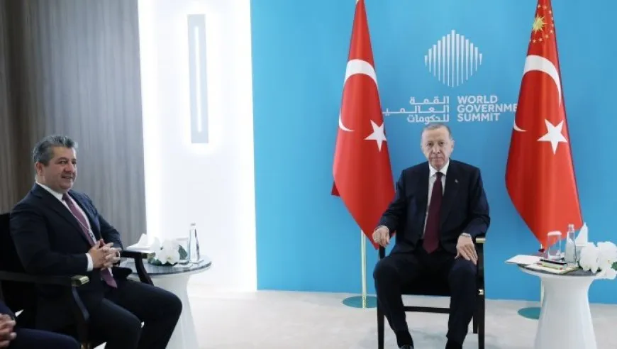 Erdogan û Mesrûr Barzanî li Dubaiyê civiyan