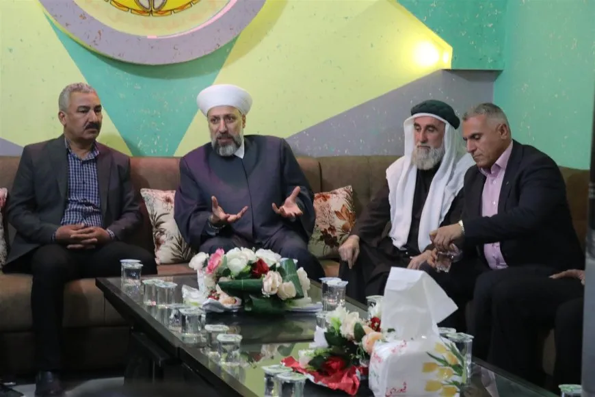 Şêx Murşid Maşûq El Xeznewî serdana Mala Êzidiyan kir