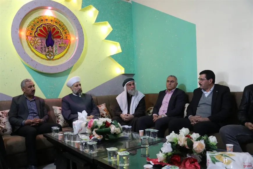 Şêx Murşid Maşûq El Xeznewî serdana Mala Êzidiyan kir