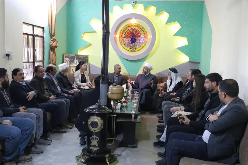 Şêx Murşid Maşûq El Xeznewî serdana Mala Êzidiyan kir