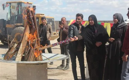 Li herêma Bakur û Rojhilatê Sûriyeyê agirê Newrozê tê pêxistin