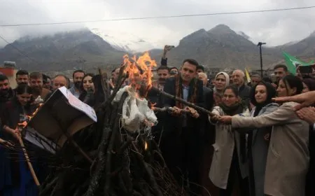 Piştî 10 salan li Çiyayê Çiravê Newroz hat pîrozkirin
