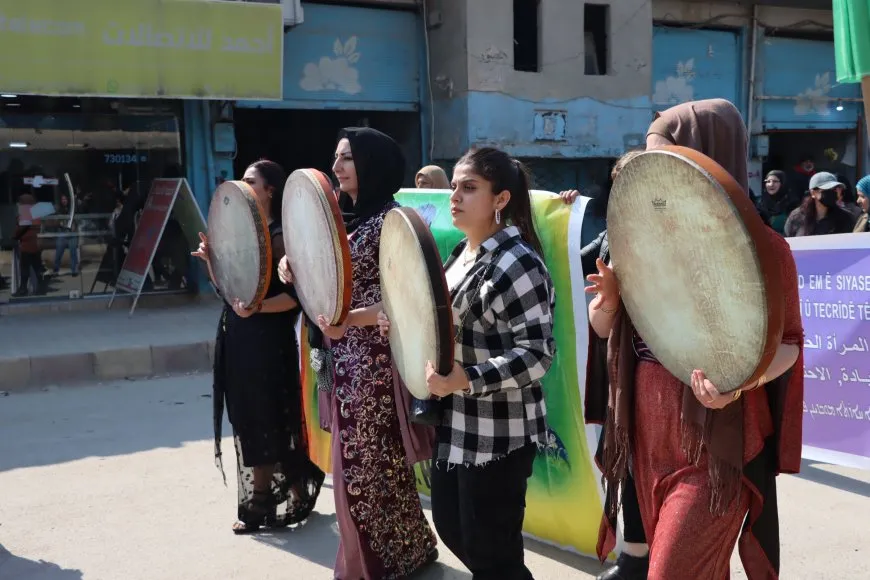 Meşa 8’ê Adarê ya li Amûdê: Birêxistinbûna jinan bersiva êrişên dagirkeriyê ye