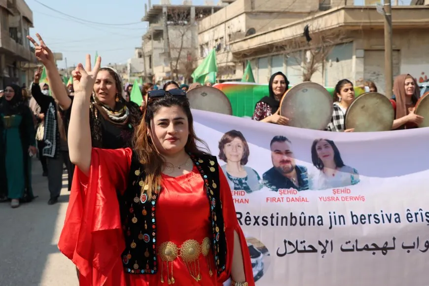 Meşa 8’ê Adarê ya li Amûdê: Birêxistinbûna jinan bersiva êrişên dagirkeriyê ye