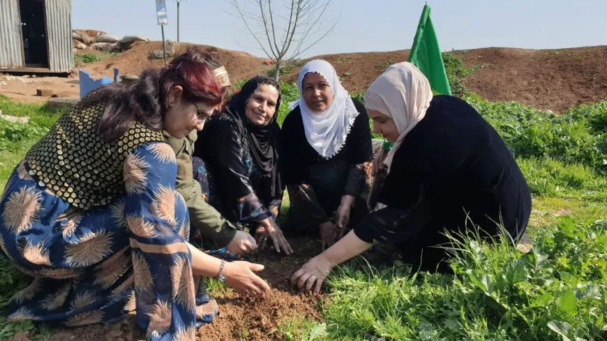 Di nava çalakiyên 8`ê Adarê de çandina daran û serdana saziyan