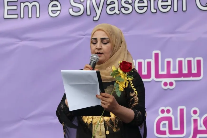 Jinên Minbicê: Em ê di şikandina bendên koletiyê de têkoşînê dewam bikin