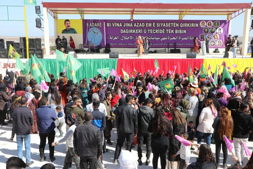 Di çalakiyên li Cizîrê de banga parastina destkeftiyên jinan
