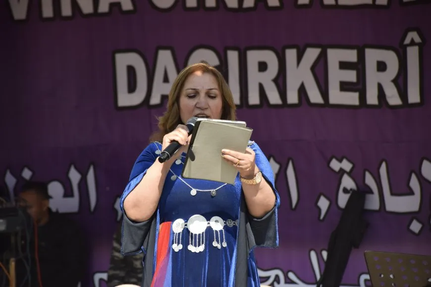 Di çalakiyên li Cizîrê de banga parastina destkeftiyên jinan
