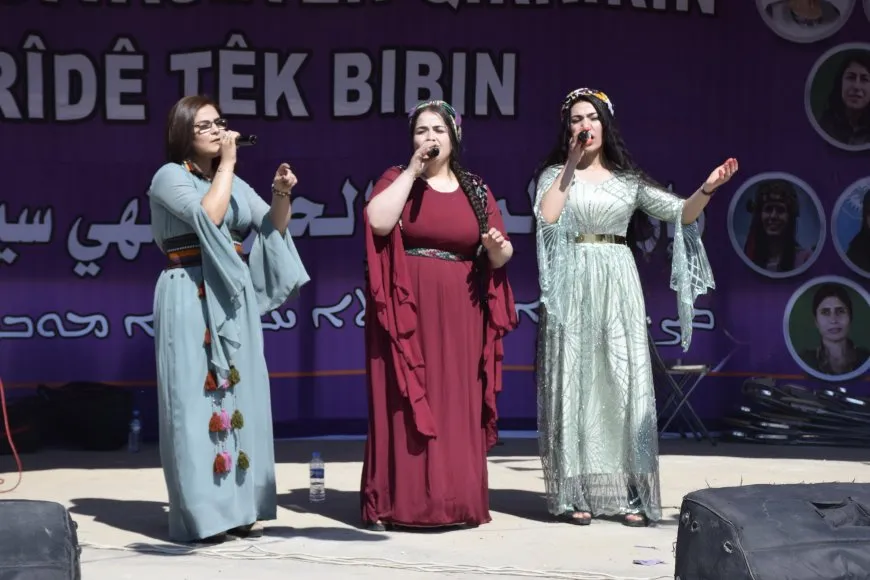 Di çalakiyên li Cizîrê de banga parastina destkeftiyên jinan