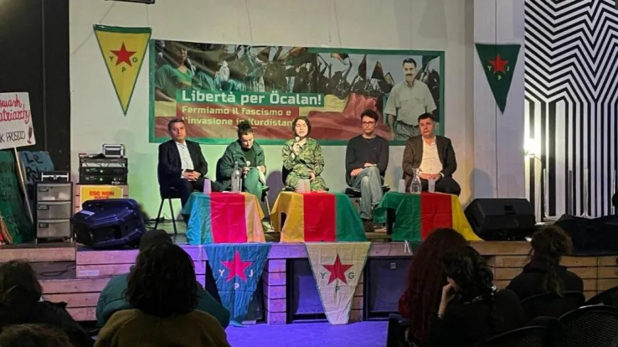 Şandeya Rojava li Îtalyayê hate pêşwazîkirin