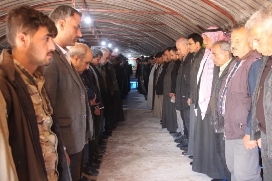 Şêniyên Minbicê sersaxî da malbata şehîd Ehmed El Kurdî